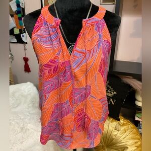 Bright Summer colored sleeveless blouse